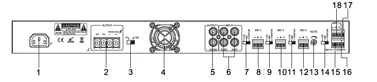 PURE-RESONANCE-AUDIO-RMA240BT-5-Channel-240W-Commercial-Rack-Mount-Mixer-Amplifie-FIG-2