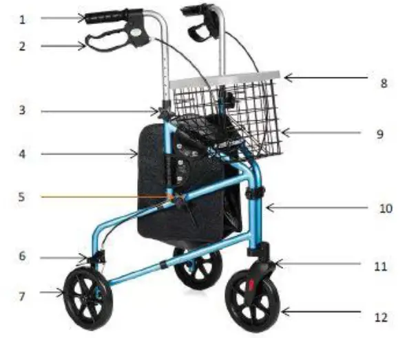 MEYRA-VCBK52211-3-Wheel-ROLLATOR-fig-1