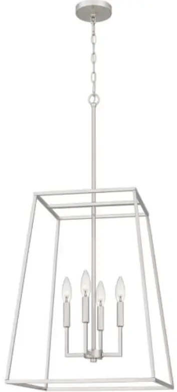 PRC2818BN 18 Inch Brushed Nickel Pendant Ceiling Light