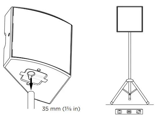 BOSE AMM112 Multipurpose Loudspeaker - Loudspeaker Stand