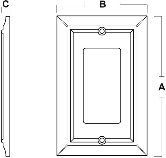WALL PLATE DIMENSIONS