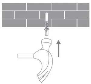 FIG 3 Mounting the Security Camera on a Wall