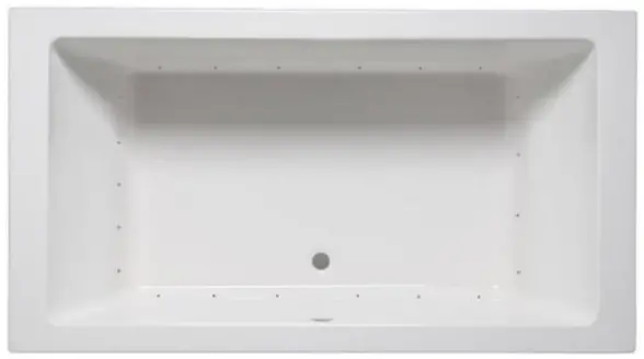Laurel Mountain 7242FA064 72 Inch x 42 Inch Drop Drop In Air Bath in White In