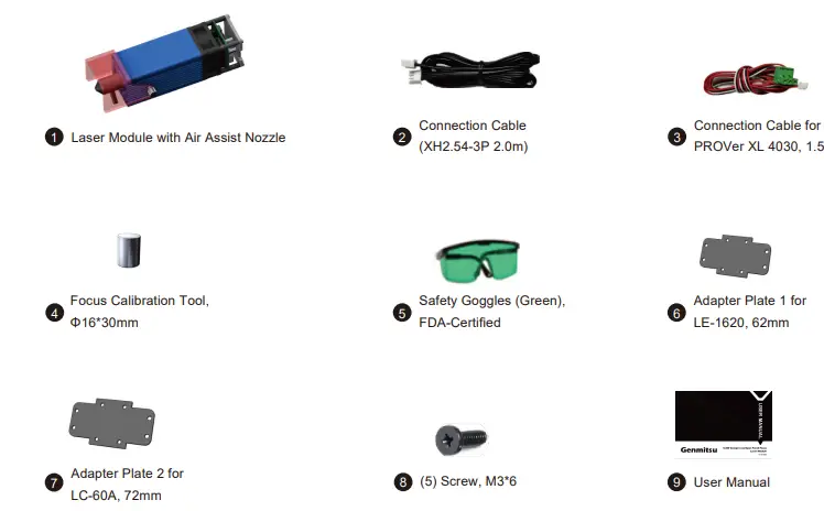 Genmitsu-CFL55P -5-5W-Compressed-Spot-Fixed-Focus-Laser-Module-FIG-1