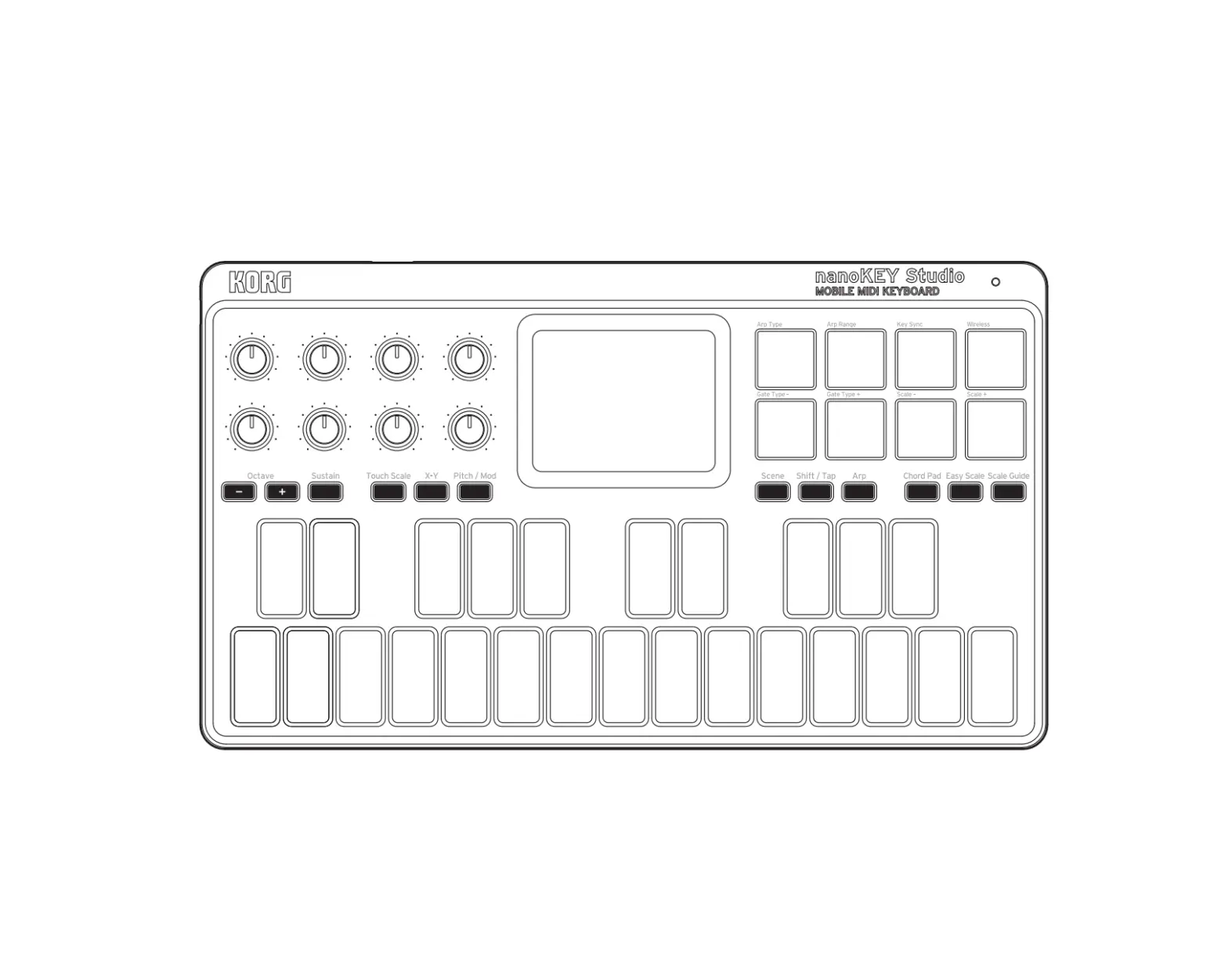 Korg 83514 Nanokey Studio Mobile Midi Keyboard User Guide