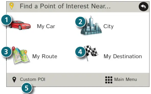 RAND McNALLY Road Explorer 5 -Find a Point of Interest (POI)1