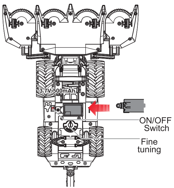 AMEWi 22595 Rc Forage Harvester With Corn Header Light and Sound - fig 1