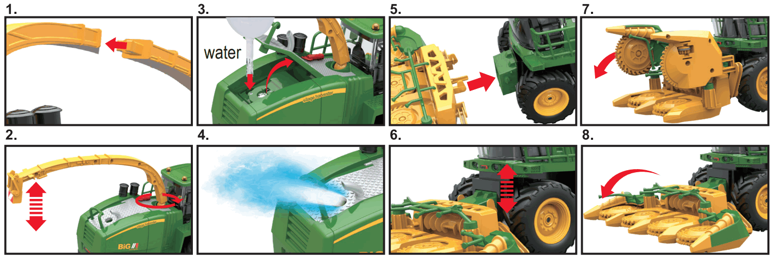 AMEWi 22595 Rc Forage Harvester With Corn Header Light and Sound - fig 3