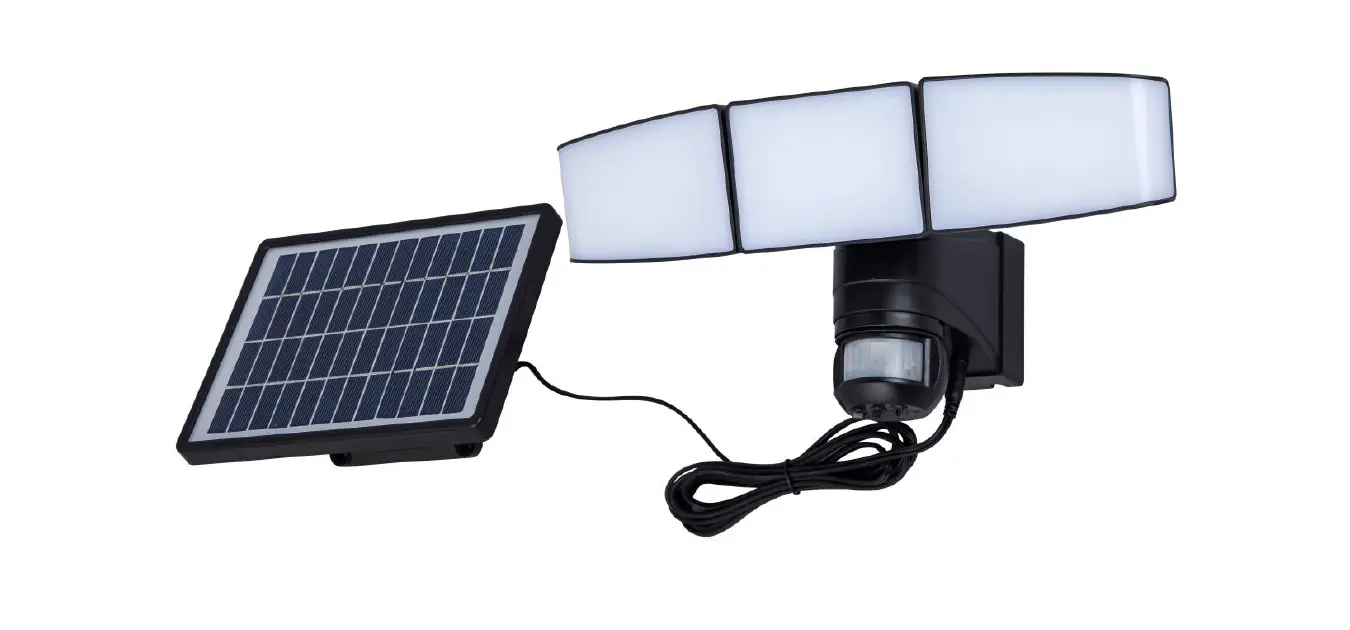 Wetelux 975350 Solar Floodlight With Motion Sensor Instruction Manual