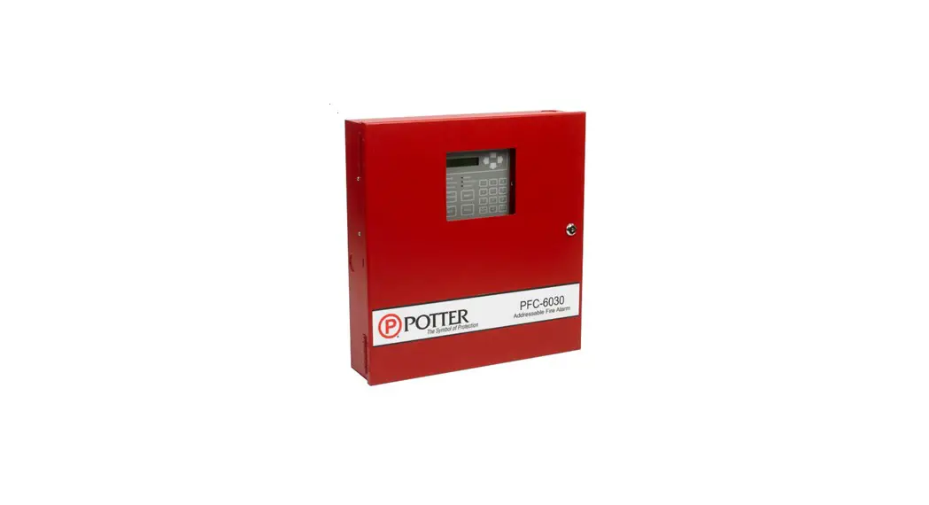 Potter Pfc-6030 Fire Alarm Control Panel Owner's Manual