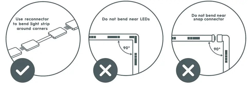 Cync 93130383 Full Color Direct Connect Light Strip and Extension 7