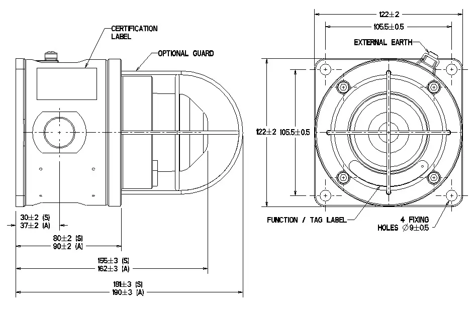 COOPER SM87 Explosion Proof Strobe with Red Len - Specification