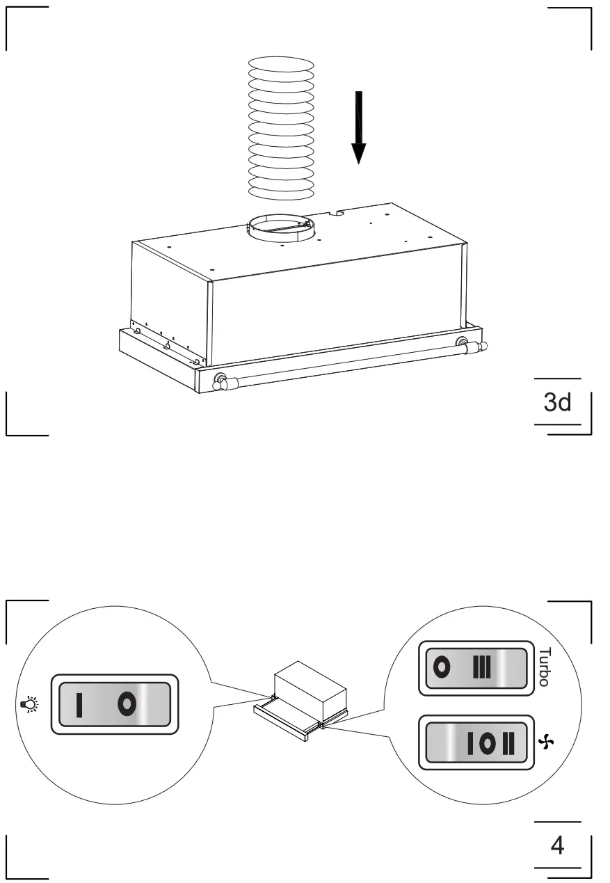 Amica OTP6253BG Kitchen Extractor Hood - Fig5
