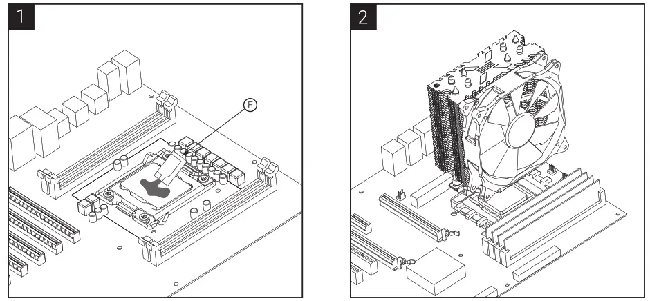 AeroCool Verkho Series 4 Lite LED CPU Air Cooler - Fig4