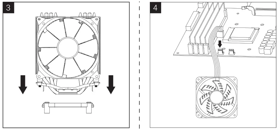 AeroCool Verkho Series 4 Lite LED CPU Air Cooler - Fig5