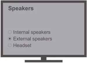 Speaker setting