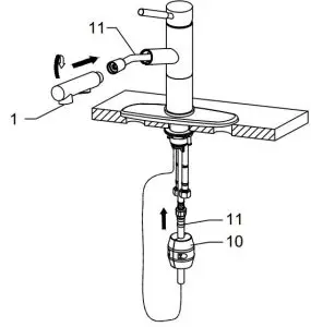 FIG 13 Attach spray head