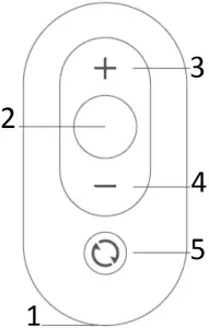 FORTIS FSWKPADT2PA Remote Control Front