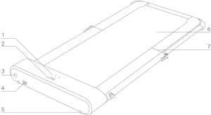 FORTIS FSWKPADT2PA Walkingpad Foldable Smart Treadmill OVERVIEW A