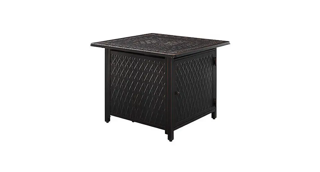 Fire Sense Cartney Square Aluminum Lpg Fire Pit Installation Guide