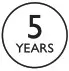 5 year werrenty