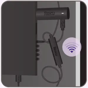 Roku C3VWCG9YDC1B 4K Streaming Stick - ack of TV