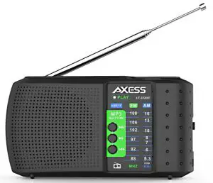 AXESS PR3206 AM/FM Radio with Media Player