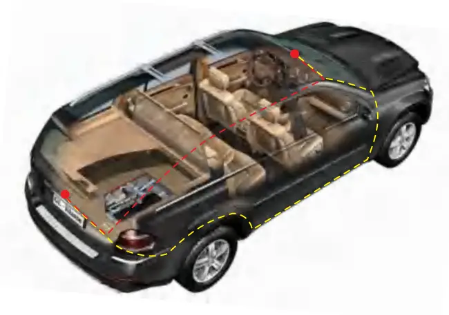 VECLESUS VM1 1080p HD Backup Camera Kit - Wire Routing