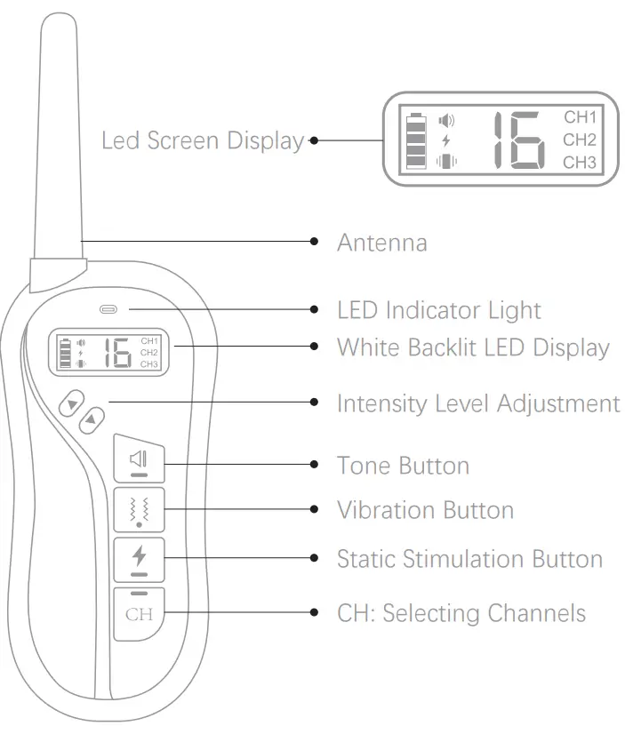 Dongguan City Jiaai Electronic Technology T680 Remote Dog Training Collar - Power 3