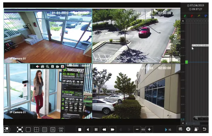 VITEK VT TNR1626PN 16 Channel 8 MegaPixel Real Time PoE Network Video Recorder - General playback