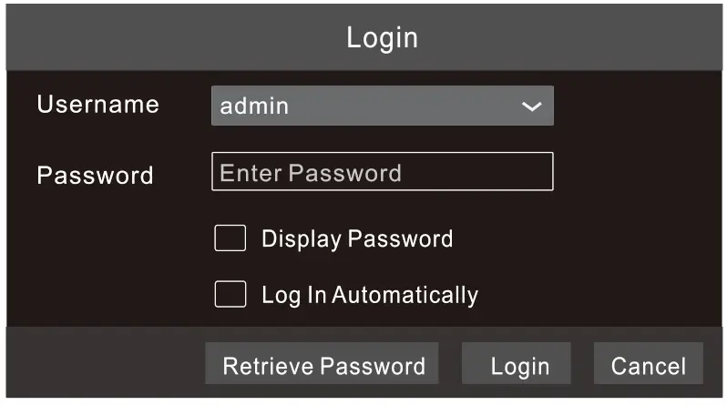 VITEK VT TNR1626PN 16 Channel 8 MegaPixel Real Time PoE Network Video Recorder - Login