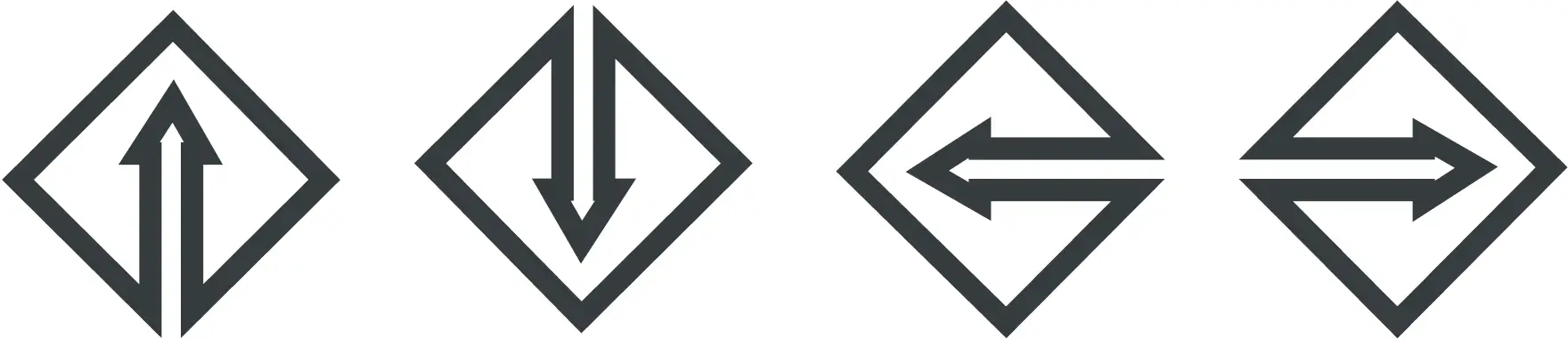 Scrolls through menu options and adjusts the displayed control
