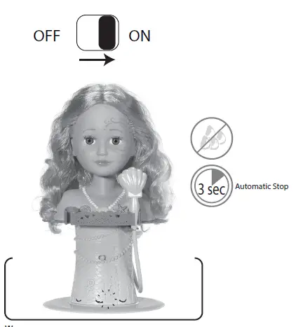 BABYborn 830550 Sister Styling Mermaid Head-Easy for Small Hands 3