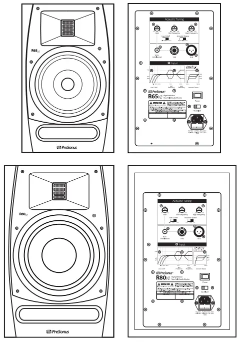PreSonus R Series R65 V2 Active AMT Studio Monitors-