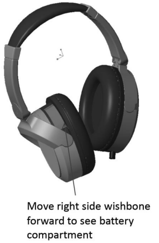maxel MAX190400 Noise Cancellation Headphone - Battery