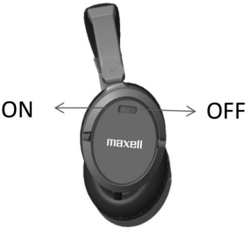 maxel MAX190400 Noise Cancellation Headphone - Switch