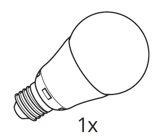 IKEA 704.049.84 DEJSA Table Lamp with LED Bulb fig 2