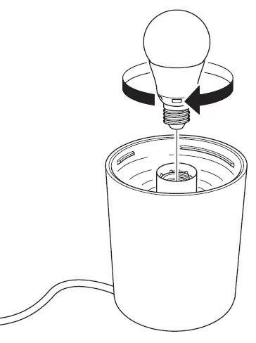 IKEA 704.049.84 DEJSA Table Lamp with LED Bulb fig 3