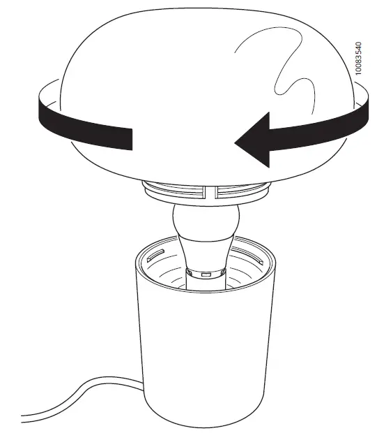 IKEA 704.049.84 DEJSA Table Lamp with LED Bulb fig 4