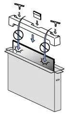 SANUS F80b Kit Bracket Mount Wall-1