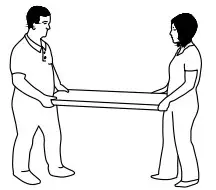 a drawing of a person