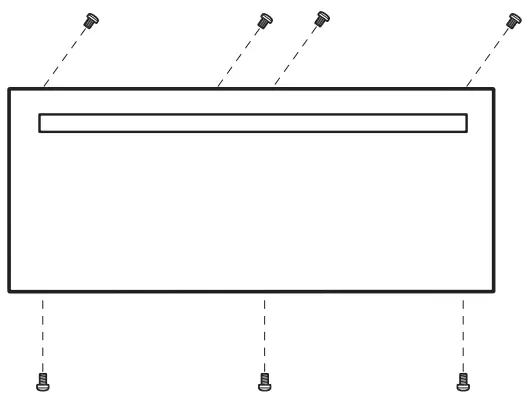 REMOVE ORIGINAL DRAWER FRONT