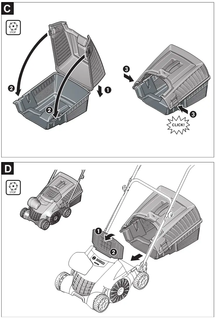 BOSCH Lawn Raker Universal - Assembly 2