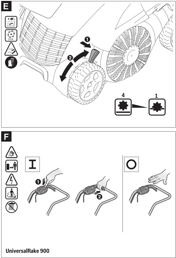 BOSCH Lawn Raker Universal - Assembly 3