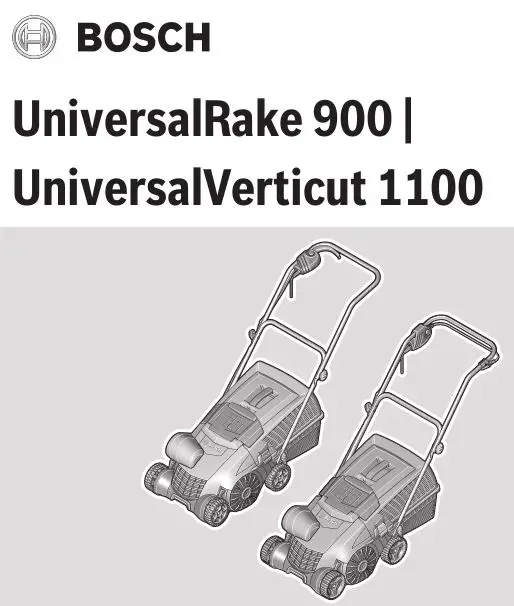 Bosch Lawn Raker Universal Instructions