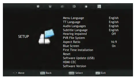 GRUNDIG GEF 5900B 43-Inch HD LED Smart TV - THER SETTINGS