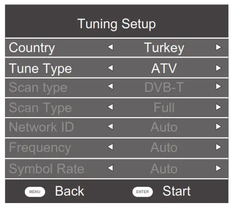 GRUNDIG GEF 5900B 43-Inch HD LED Smart TV - Tuning Setup 1