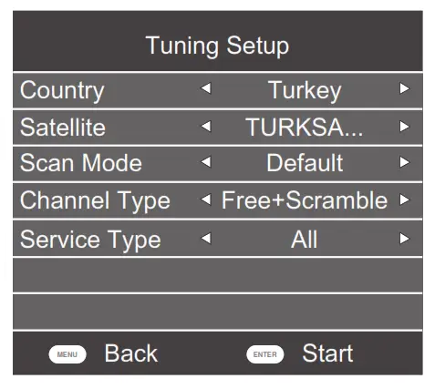 GRUNDIG GEF 5900B 43-Inch HD LED Smart TV - Tuning Setup