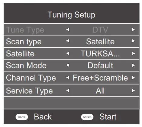 GRUNDIG GEF 5900B 43-Inch HD LED Smart TV - satellite signal