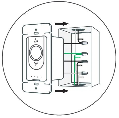 Cync Ceiling Fan Smart Switch - rotating